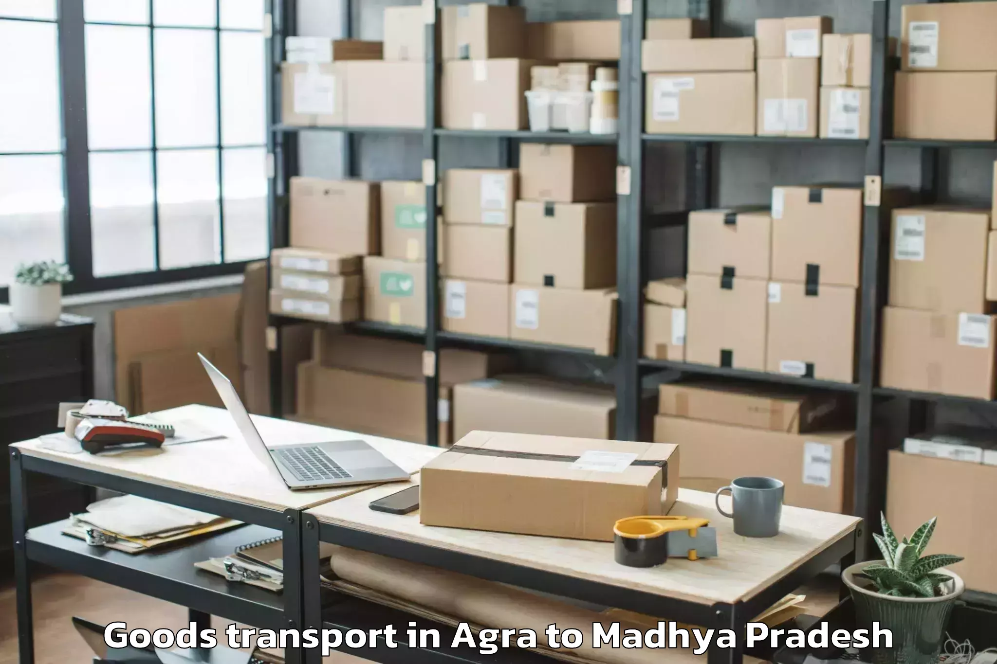 Get Agra to Sardarpur Goods Transport